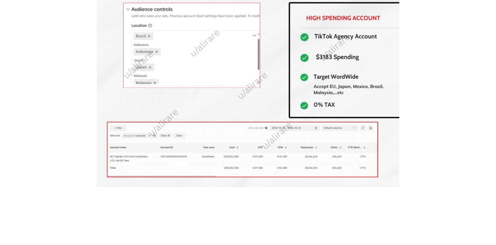 TikTok high spending account proof